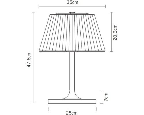 Интерьерная настольная лампа Flow D87B0315 Fabbian