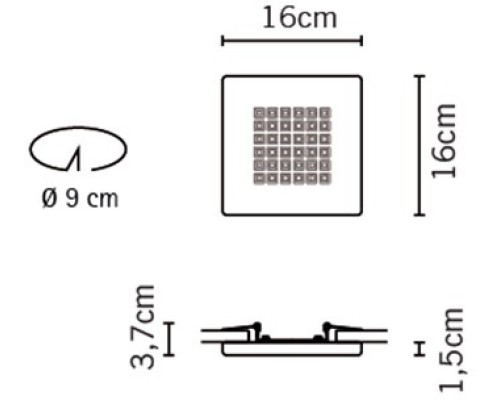 Точечный светильник Quadriled F18F0100 Fabbian