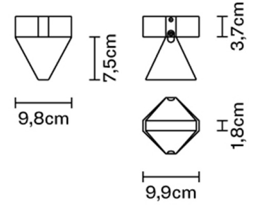 Потолочный светильник Tripla F41E0111 Fabbian