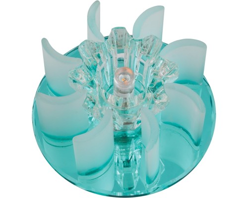 Точечный светильник Fiore DLS-F114 G4 BLUE/CLEAR Fametto