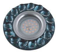 Точечный светильник Peonia DLS-P107 GU5.3 CHROME/SMOKE+CLEAR Fametto