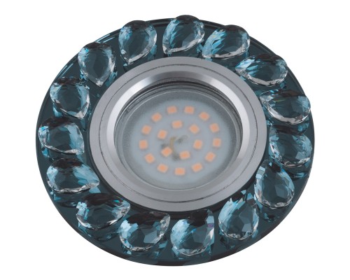 Точечный светильник Peonia DLS-P107 GU5.3 CHROME/SMOKE+CLEAR Fametto