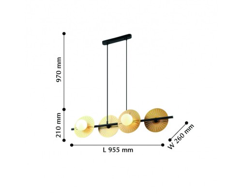Подвесной светильник Sonnenblume 2356-4P Favourite