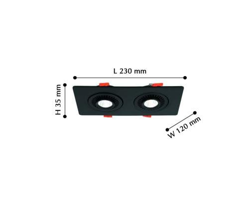 Точечный светильник Cardine 2416-2U Favourite