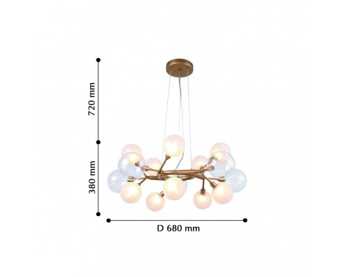 Подвесная люстра Babylon 2515-10P Favourite