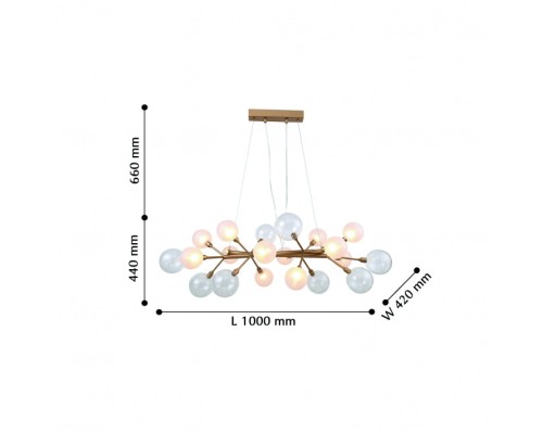 Подвесная люстра Babylon 2515-12P Favourite