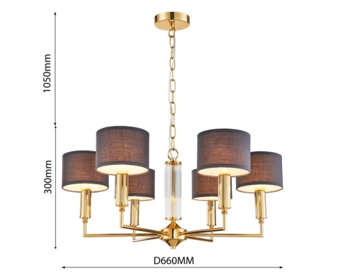 Подвесная люстра Laciness 2609-6P Favourite