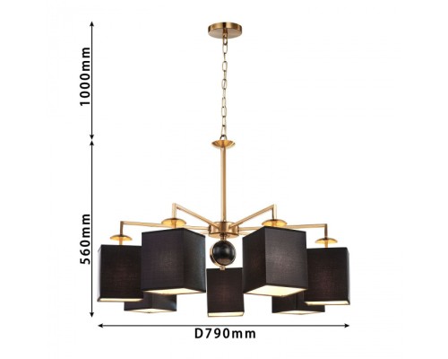 Подвесная люстра Diva 2822-7P Favourite