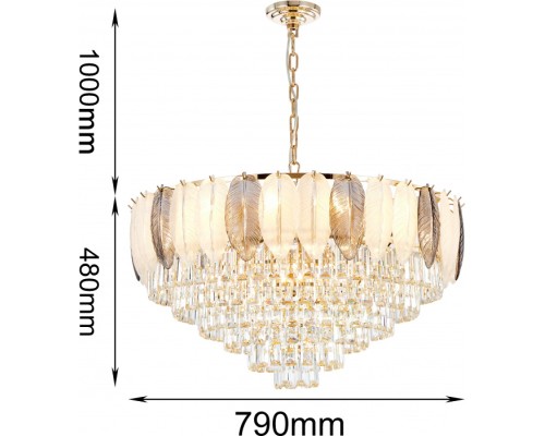 Подвесная люстра Dolor 2982-18P Favourite