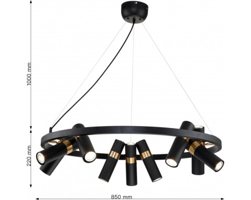Подвесная люстра Light point 2997-9P Favourite