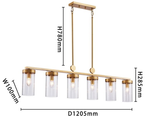 Подвесной светильник Radiales 3099-6U Favourite