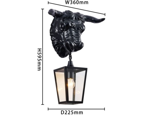 Настенный фонарь уличный Bison 4001-1W Favourite