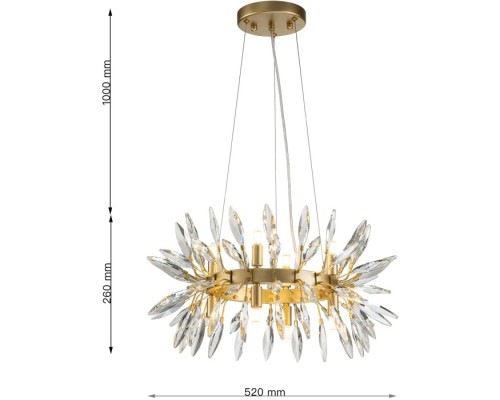 Подвесная люстра Rays 4058-8P Favourite