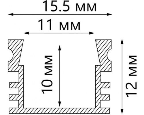 Профиль для светодиодной ленты CAB261 10266 Feron