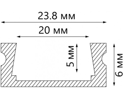 Профиль для светодиодной ленты CAB263 10277 Feron