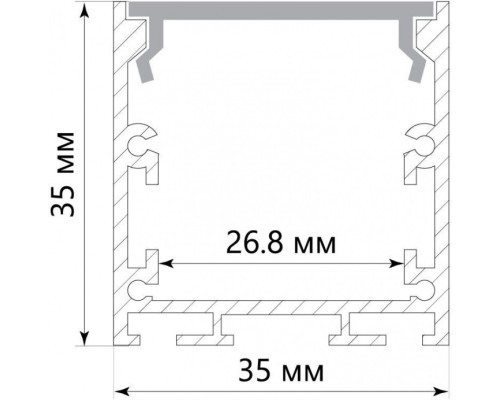 Профиль для светодиодной ленты Линии света 10372 Feron