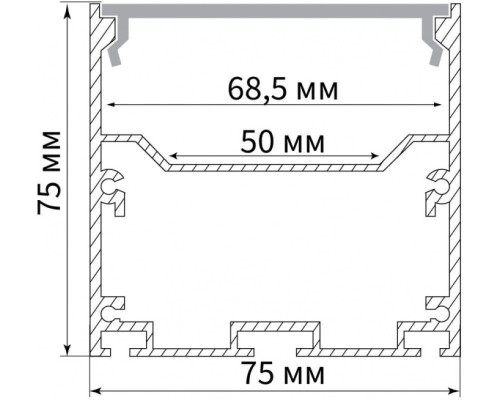 Профиль для светодиодной ленты  10376 Feron