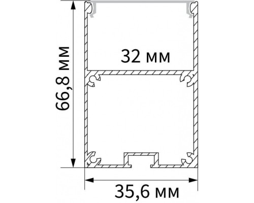 Профиль для светодиодной ленты  10378 Feron