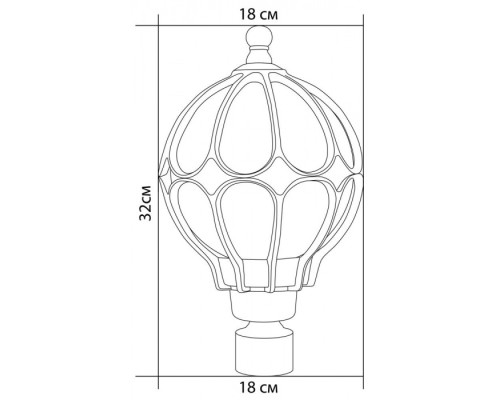 Наземный фонарь Сфера 11359 Feron