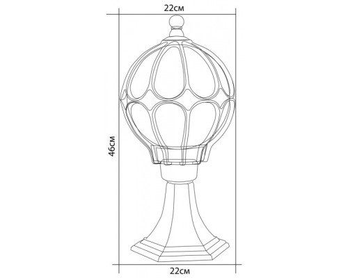 Наземный фонарь Сфера 11365 Feron