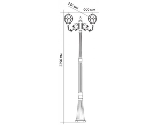 Наземный фонарь Сфера 11385 Feron