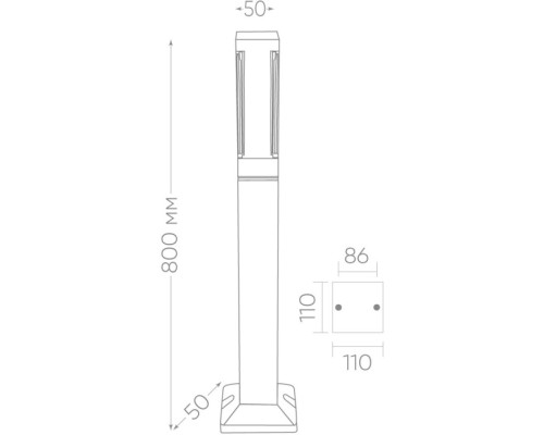Наземный фонарь Дубай 11707 Feron