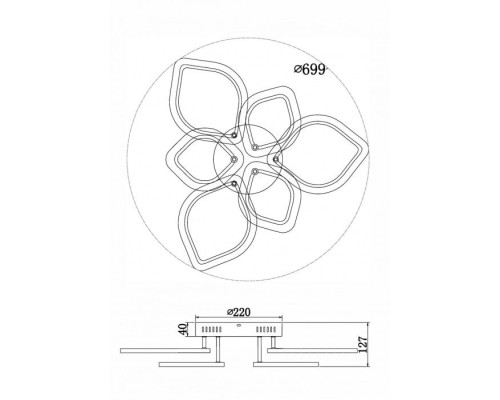Потолочная люстра Saida FR10016CL-L72W Freya