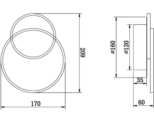 Бра Siala 01 FR10025WL-L10W Freya