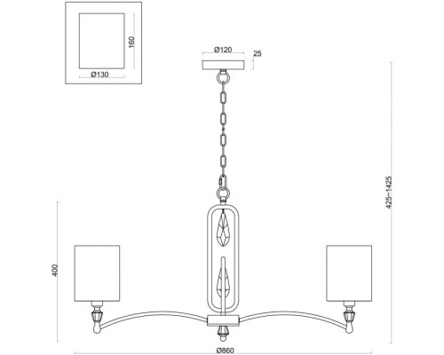 Подвесная люстра Riverside FR1007PL-08N Freya