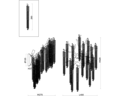 Бра Mineral FR1010WL-03G Freya