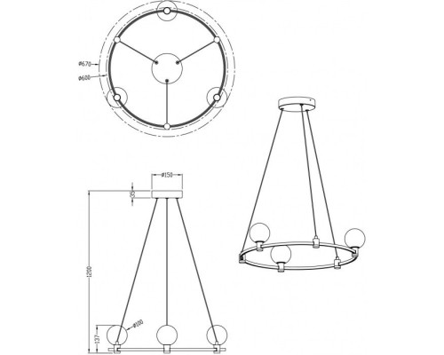 Подвесная люстра Urban FR4005PL-03B1 Freya