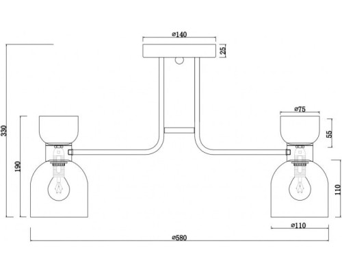 Потолочная люстра Isla FR5094PL-05G Freya