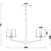 Подвесная люстра Karen FR5096PL-05CH Freya