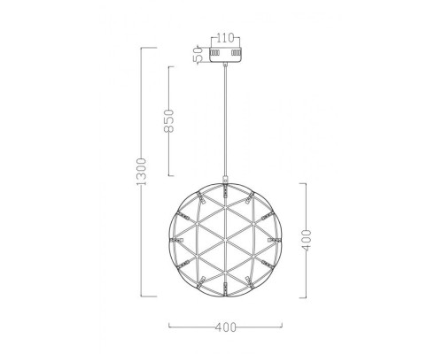 Подвесной светильник Amber FR5099PL-L21CH Freya
