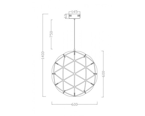 Подвесной светильник Amber FR5099PL-L45CH Freya