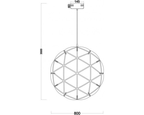 Подвесной светильник Amber FR5099PL-L52CH Freya