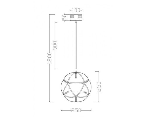 Подвесной светильник Amber FR5099PL-L6CH Freya