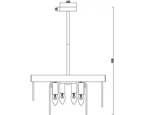 Потолочная люстра Porto FR5104PL-06BS3 Freya