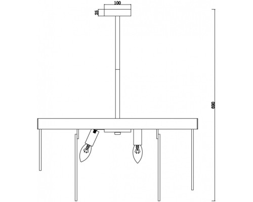 Потолочная люстра Porto FR5104PL-08BS3 Freya