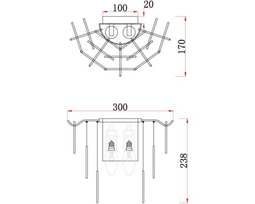 Настенный светильник Porto FR5104WL-02N Freya