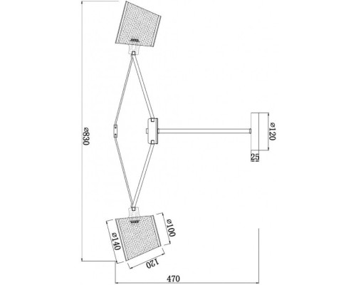 Потолочная люстра Gino FR5108PL-08CH Freya