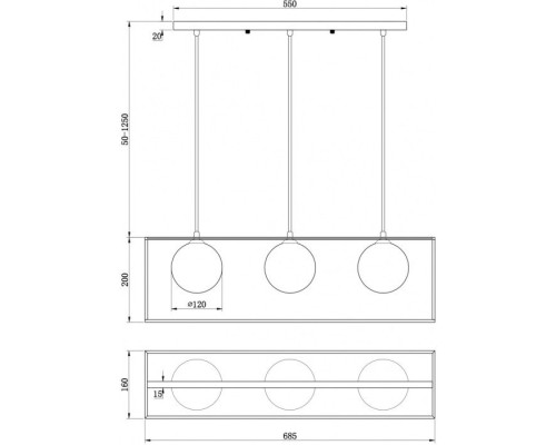 Подвесной светильник Trinity FR5113PL-03G Freya