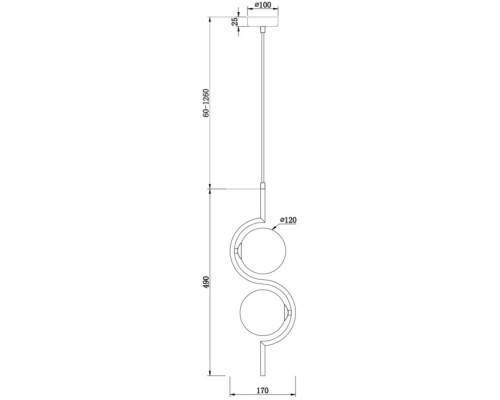 Подвесной светильник Harmonie FR5124PL-02BS Freya