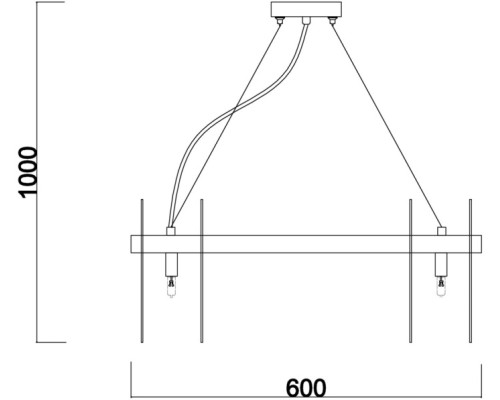 Подвесная люстра Deserto FR5141PL-10BS Freya