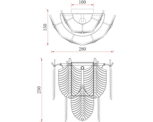 Настенный светильник Hloya FR5143WL-01G Freya