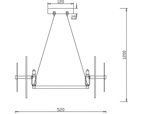 Подвесной светильник Libra FR5172PL-06BS Freya