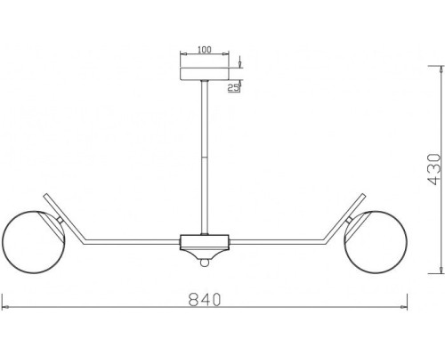 Потолочная люстра Moon FR5173PL-08BS Freya