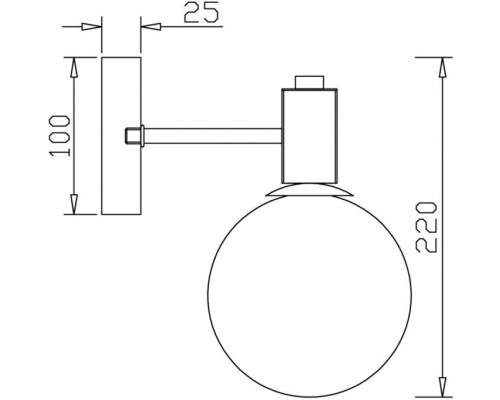 Бра Globo FR5175WL-01BS Freya