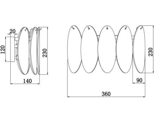 Настенный светильник Demure FR5189WL-02CH Freya