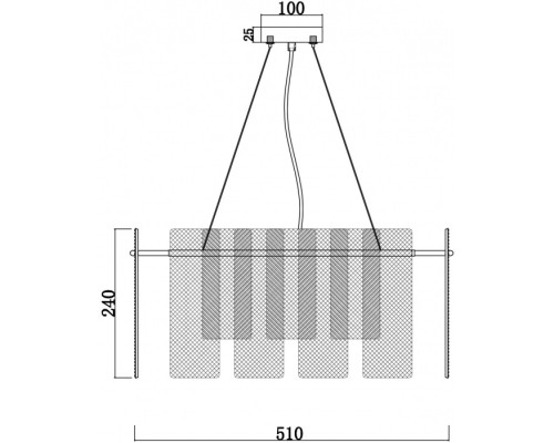 Подвесной светильник Ottimo FR5198PL-06CH Freya